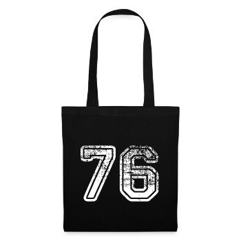 76 - Stoffbeutel - Schwarz - Vorne