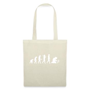 Schweißer Schweißen Schweißerei Evolution Geschenk - Stoffbeutel - Natur - Vorne