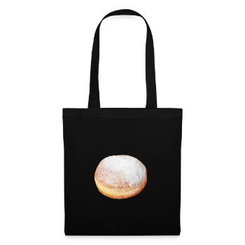 Berliner Pfannkuchen Fasching Geschnek design - Sac en tissu - noir - Devant