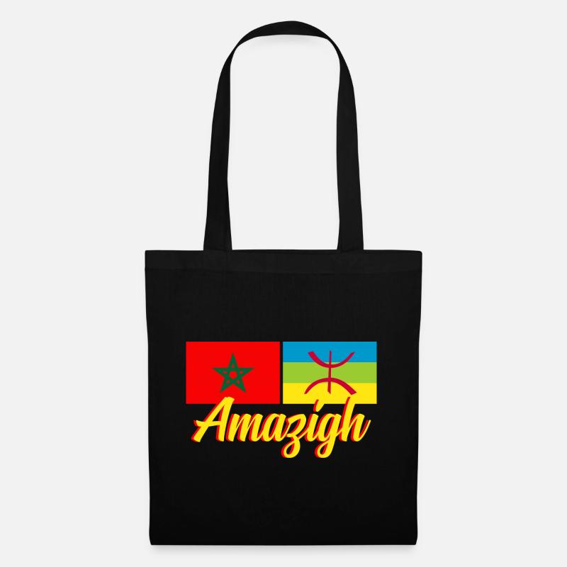 Marokko Amazigh - Stoffbeutel - Schwarz