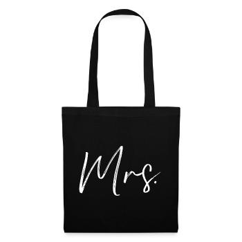 mariage - Sac en tissu - noir - Devant