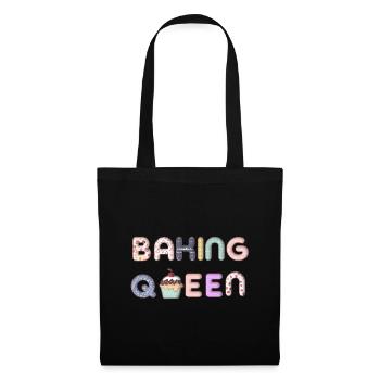 "Baking Queen" customizable - Tote Bag - black - Front