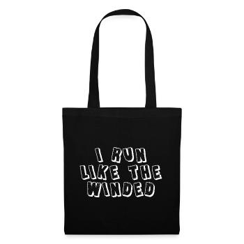 I Run Like The Winded 3 - Tote Bag - black - Front