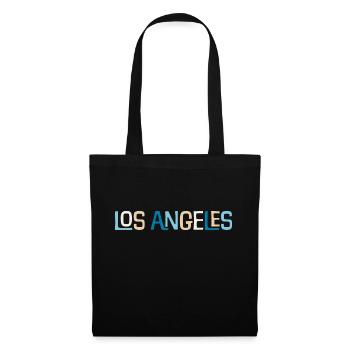 Los Angeles Design - LA, Hollywood, LAX, Californie - Sac en tissu - noir - Devant