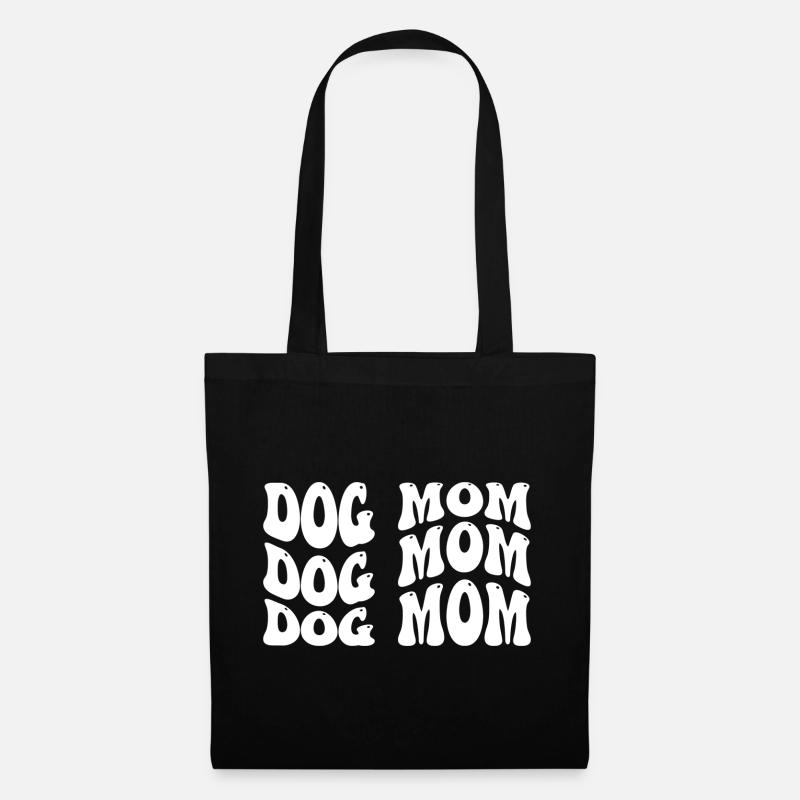 Dog Mom - Stoffbeutel - Schwarz