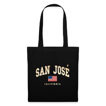 San Jose Vintage Flag California - Tote Bag - black - Front