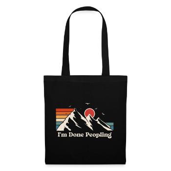 I'm Done Peopling - Stoffbeutel - Schwarz - Vorne