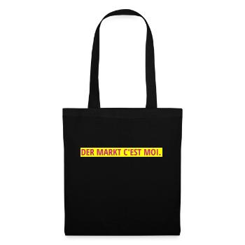Der Markt c'est moi. - Stoffbeutel - Schwarz - Vorne