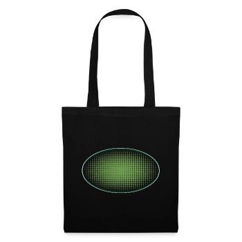 Oval green dots, with frame - Tote Bag - black - Front
