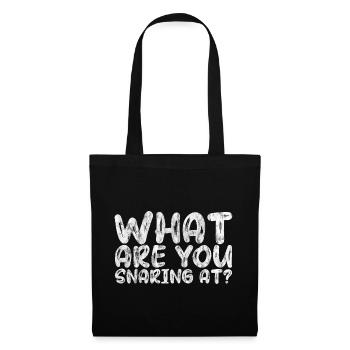 What Are You Snaring At 3 - Stoffbeutel - Schwarz - Vorne