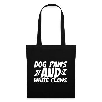 Dog Paws And White Claws 3 - Stoffbeutel - Schwarz - Vorne