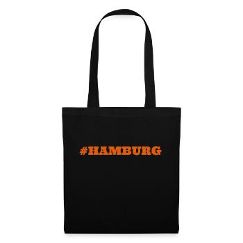 #Hamburg - Tote Bag - black - Front