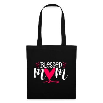 Épouse Maman bienheureuse amour maternel maternité - Sac en tissu - noir - Devant