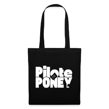 Pilote de Poney - Sac en tissu - noir - Devant