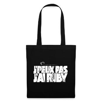J'peux pas j'ai Rugby - Sac en tissu - noir - Devant