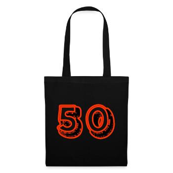 50. 50 YEARS. 50th ANNIVERSARY. 50TH ANNIVERSARY. - Tote Bag - black - Front