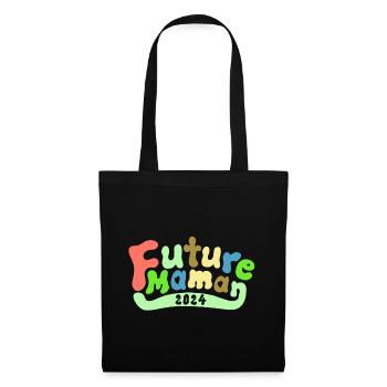 future maman - Sac en tissu - noir - Devant