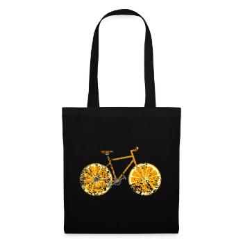 Bicycle Fruit Fruit Retro Vintage Grunge - Tote Bag - black - Front