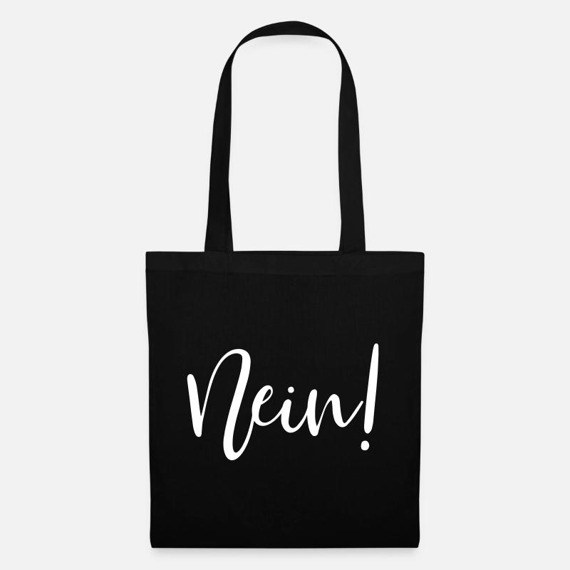 Nein! - Stoffbeutel - Schwarz