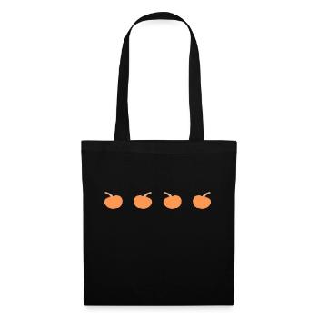 4 pumpkins in a row - Tote Bag - black - Front