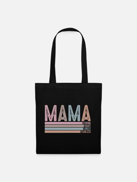 Mama - Stoffbeutel - Schwarz