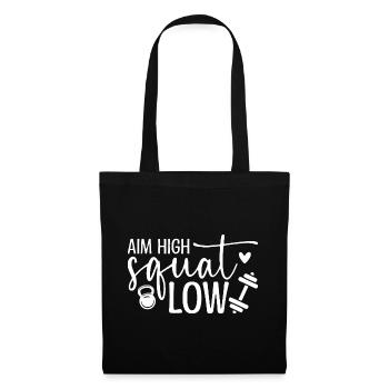 Conception de citation de fitness motivant - Sac en tissu - noir - Devant