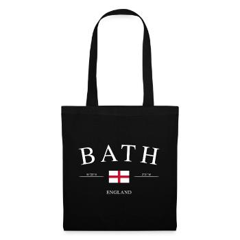 Bath, Angleterre – Souvenirs et cadeaux de vacances - Sac en tissu - noir - Devant