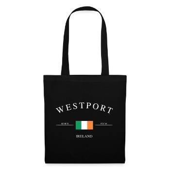Westport Ireland – Holiday Souvenir & Gift - Tote Bag - black - Front