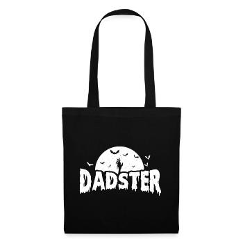 Dadster Lustig Gruselig Halloween Papa - Stoffbeutel - Schwarz - Vorne