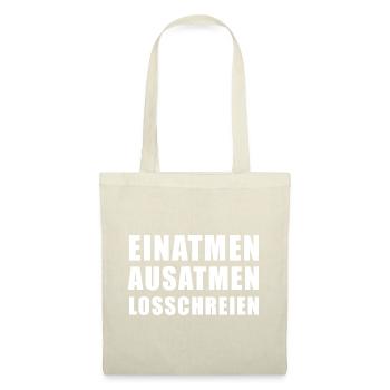 Inspire, expire, crie - Sac en tissu - nature - Devant