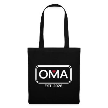 OMA EST. 2026 Proud Grandmother Announcement - Tote Bag - black - Front