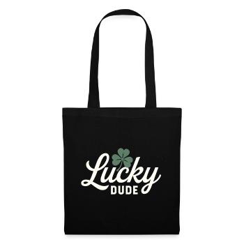 Lucky Dude with Four Leaf Clover  - Tote Bag - black - Front