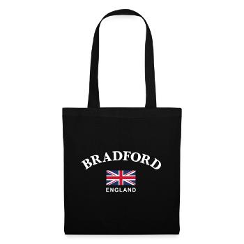 Bradford, Angleterre - Sac en tissu - noir - Devant