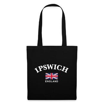 Ipswich, Angleterre - Sac en tissu - noir - Devant