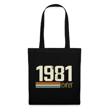 February 1981 - February 1981 Anniversary 1981 - Tote Bag - black - Front