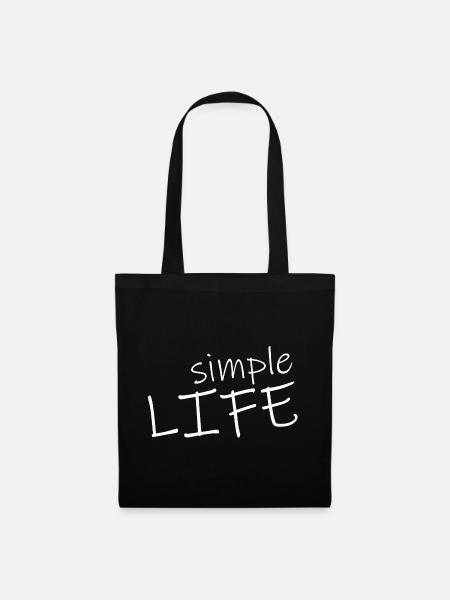 SIMPLE LIFE - Stoffbeutel - Schwarz