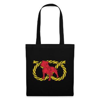 Staffordshire Bull Terrier Staffy Dog Symbol - Tote Bag - black - Front