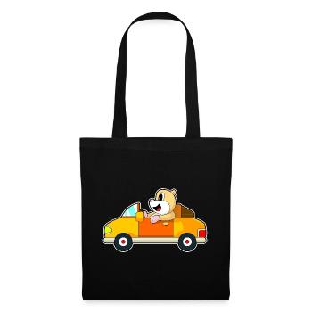 Hamster Auto - Stoffbeutel - Schwarz - Vorne