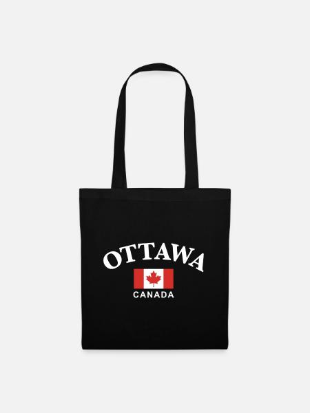 Ottawa, Kanada - Stoffbeutel - Schwarz