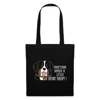 Berner Sennenhund Little Berner Therapy Hund Humor - Stoffbeutel - Schwarz - Vorne