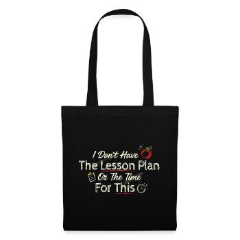 Pas d’humour de classe sans plan de cours - Sac en tissu - noir - Devant