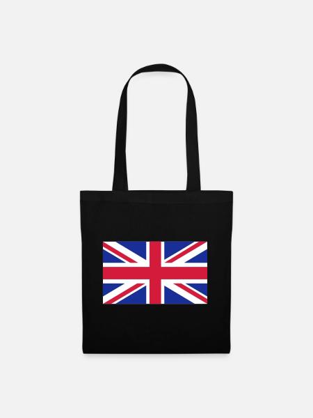 United Kingdom Flag (Union Jack) - Tote Bag - black