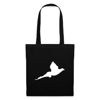 T-shirt "faisan" personnalisable avec votre texte - Sac en tissu - noir - Devant