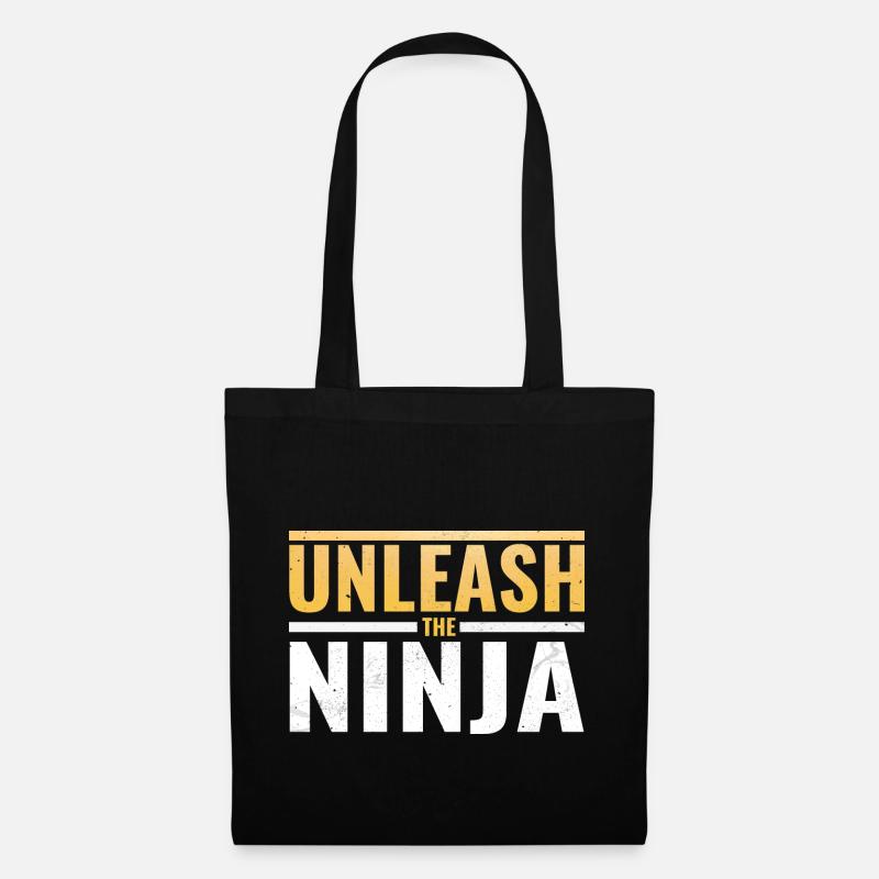 Ninja Warrior - Entfessle den Ninja - Stoffbeutel - Schwarz