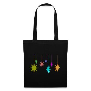étoile de Noël - Sac en tissu - noir - Devant