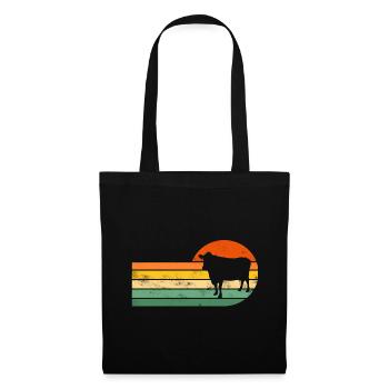 Vache Vaches - Sac en tissu - noir - Devant