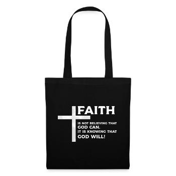 Jésus-Christ Bible Bible vers le christianisme Dieu - Sac en tissu - noir - Devant