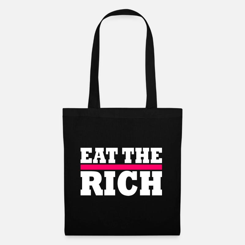 Eat the rich - Stoffbeutel - Schwarz