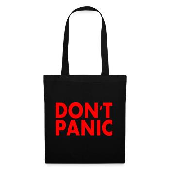 don't panic - Tote Bag - black - Front