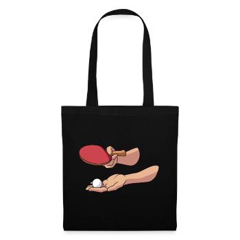 Serve Table tennis ball Table tennis player - Tote Bag - black - Front